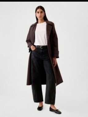 GAP High Rise Barrel Jeans black